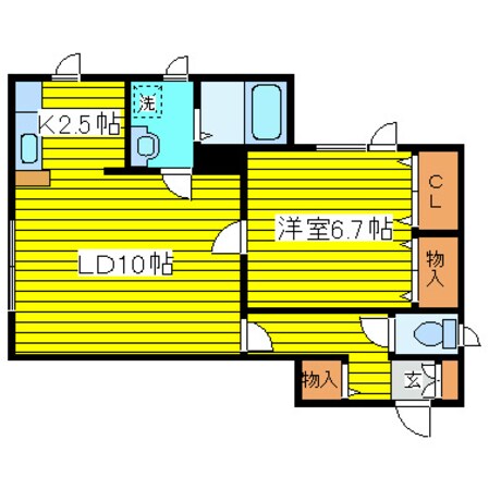 元町駅 徒歩12分 2階の物件間取画像